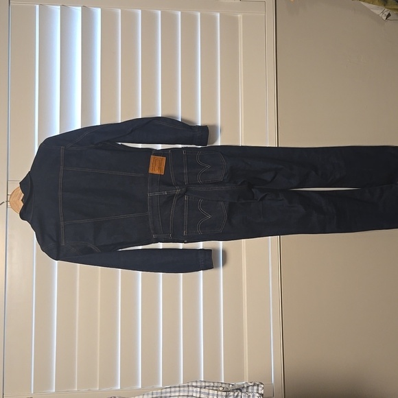 Levi's Dark Blue Denim Jumpsuit - Picture 8 of 15